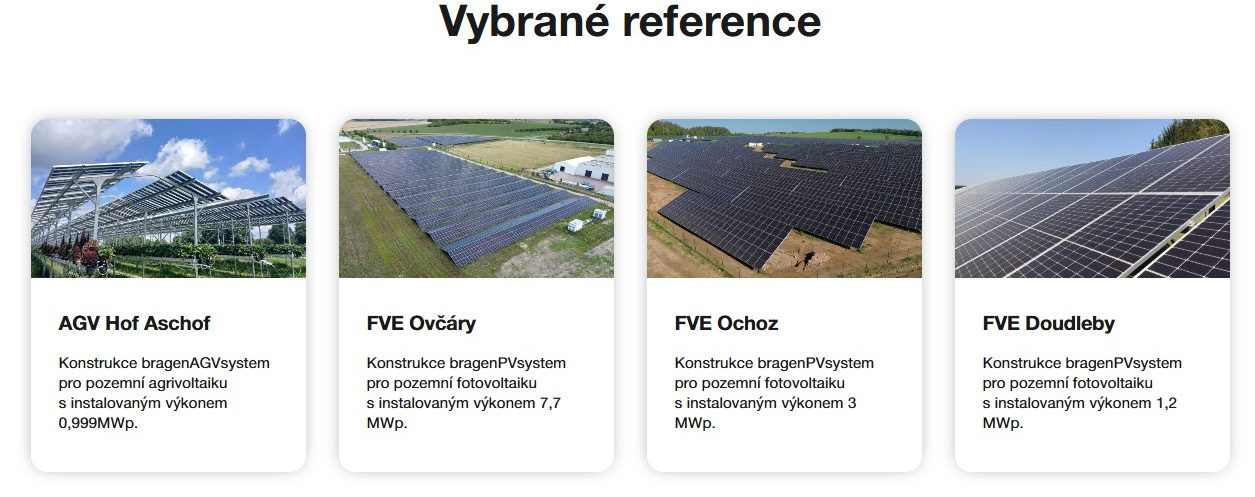 Solární FVE profily - METAL TRADE COMAX, a.s.