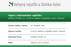 KVARTA LITOVEL fúzuje - METAL TRADE COMAX, a.s.
